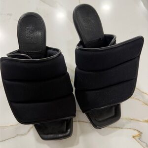 Gia Borghini Black Padded Heels